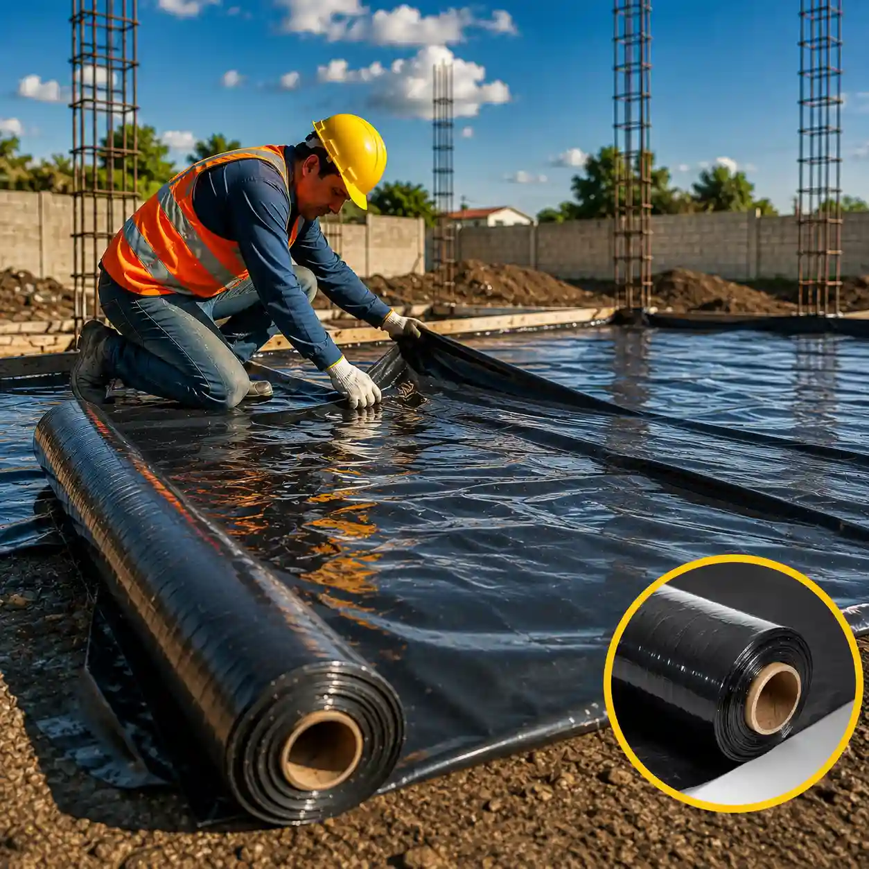 04 Rollo de plastico Negro